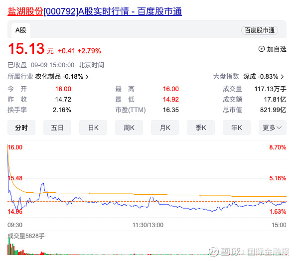 加快打造世界级盐湖产业集团中国五矿将入主盐湖股份